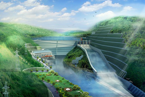 毛道乡老挝南塔河1号水电站项目